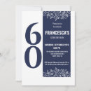 Search for milestone 60th birthday invitations Blue