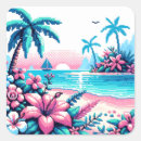 Search for blue tropical stickers Pink and blue