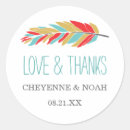 Search for tribal thank you stickers Rustic