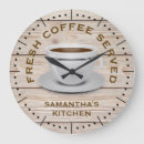 Search for coffee kitchen clocks Typography