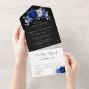 Search for navy blue silver white wedding invitations Sophisticated  bright chic peony