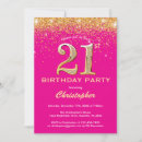 Search for gold glitter 21st birthday invitations Twenty first birthday