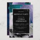 Search for paint palette invitations Aqua lavender