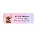 Search for chihuahua return address labels Pink