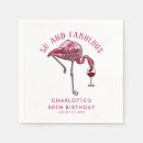 Search for novelty napkins Flamingo