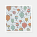 Search for hot air balloon napkins Vintage
