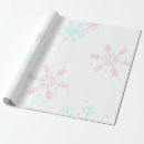 Search for pink and blue christmas wrapping paper Snowflake