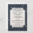 Search for stars bridal shower invitations Navy