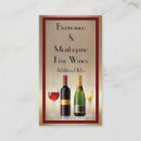 Search for wine business cards Elegant
