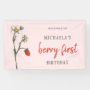 Search for berry first birthday banners Fruit