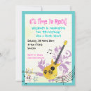 Search for rock star invitations Girls