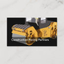 Search for paving business cards Construction