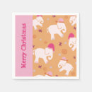 Search for christmas elephant napkins Cute