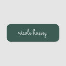 Search for green name tags White
