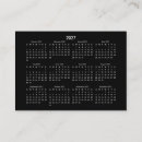 Search for calendar business cards Sunday start