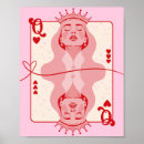 Search for queen of hearts posters Red