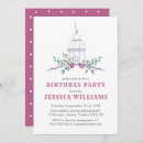 Search for flower birthday invitations Feminine