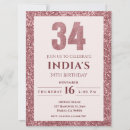 Search for 34th birthday invitations Elegant
