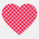 Search for pink red stickers Chequered