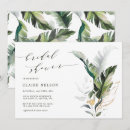 Search for watercolor leaves bridal shower invitations Elegant