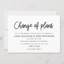 Search for change of plans wedding invitations Rescheduled