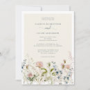 Search for modern watercolor floral invitations Wildflower