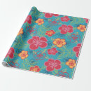 Search for hibiscus wrapping paper Hawaiian pattern