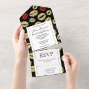 Search for kiss wedding invitations Red