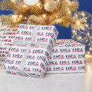 Search for red white and blue stripes wrapping paper Usa
