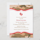 Search for military baby shower invitations Camo