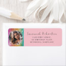 Search for girly glitter return address labels Birthday