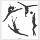Search for gymnastics silhouette stickers Woman