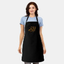 Search for gold script aprons Simple