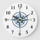 Search for compass rose clocks Blue