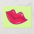 Search for lips postcards Red