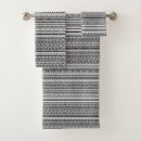 Search for black and white designs bath towels Patterns