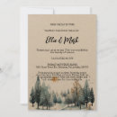 Search for winter forest wedding invitations Minimalist