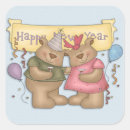 Search for happy new year stickers cute