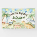 Search for dinosaur birthday banners Dino party