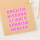 Search for subject stickers Class