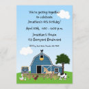 Search for barnyard friends birthday invitations Cow