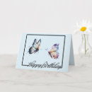 Search for blue butterfly birthday cards Animals