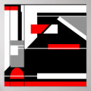 Search for red black white abstract art Grey