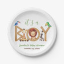 Search for jungle paper plates Lion