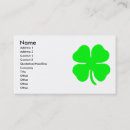 Search for four leaf clover business cards Irish