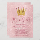 Search for princess baby girl shower invitations Pink
