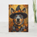 Search for funny dog halloween cards Witch