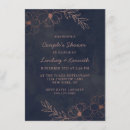 Search for navy blue and copper invitations Couple