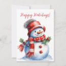 Search for vintage snowman christmas cards Nature