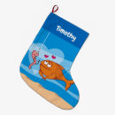 Search for fishing christmas stockings Cartoon